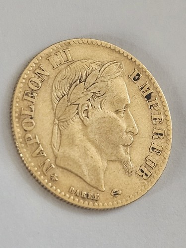 Gold coin napoleon iii - gold,