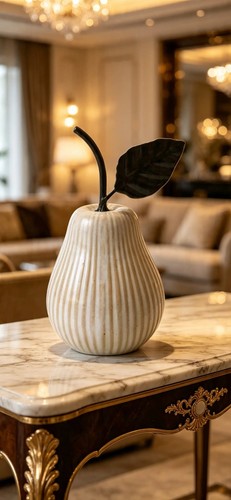 Porcelain pear deco 12cm - deco,,
