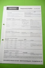 Service manual for Grundig