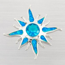 Starburst Simulated Blue Topaz