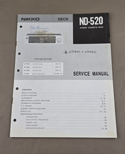 Nikko Cassette Deck ND-520 Service Manual D-2694