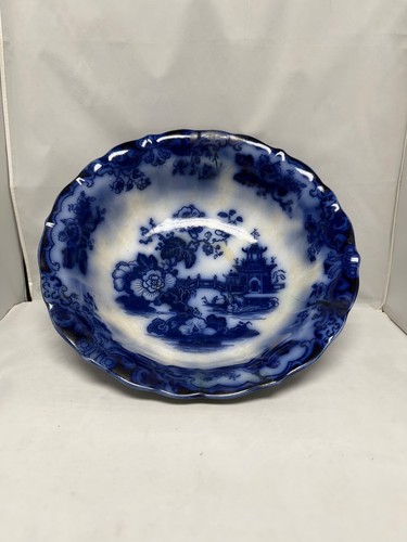 Antique victorian flow blue - flow,