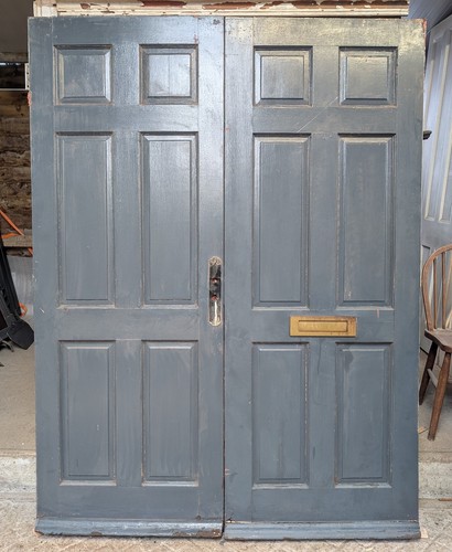 Pair reclaimed painted - a,