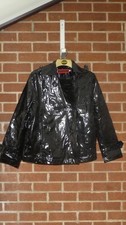 Just Addict Black Patent Glossy Jacket - Size XL - Good Used Condition
