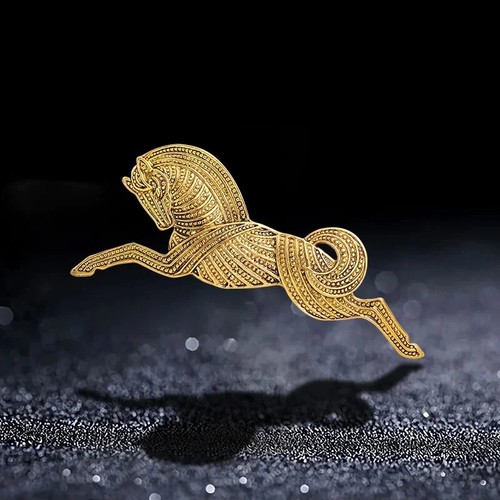 Vintage metal running horse - vintage,