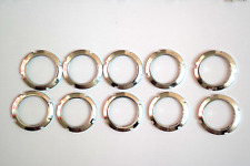 10 x Track Bike Lock Ring Fixed Gear Fixie - Silver - Bicycle
