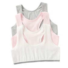 GIRLS 4 PACK CROP TOP SEAMFREE
