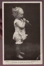GB 1908 PPC REAL PHOTO...COMIC...CHILD PEA SHOOTER
