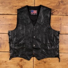Vintage MMI Leather Gilet XL