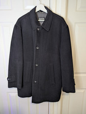 Odermark Mens Wool & Angora - Black Coat - Size Large - Great Condition