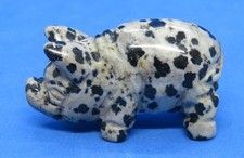 Carved grey & back stone