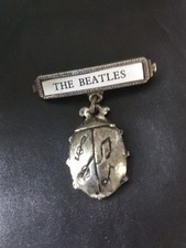 1960s The Beatles, silver tone badge,pin, broach,gc