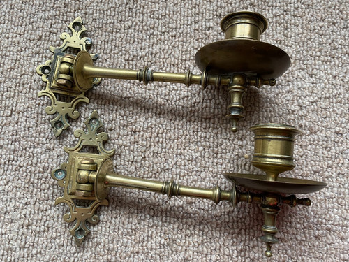 Fancy antique brass - antique, piano