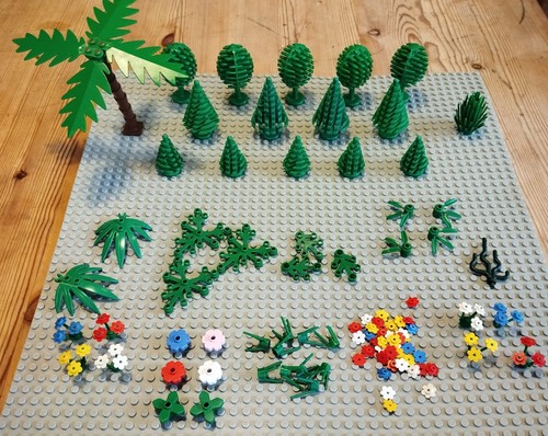 Vintage lego trees flowers - vintage,