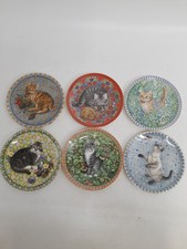 6 Meet my Kittens Lesley Anne Ivory plates Jan-Apr, Jul & Aug Collectors Plates
