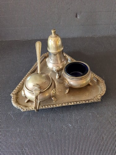 Vintage silver plated cruet - vintage,