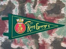 RARE GENUINE WW2 BRITISH ROYAL NAVY BATTLESHIP PENNANT FLAG HMS KING GEORGE V