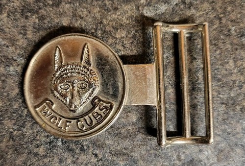Vintage wolf cub belt buckle - vintage,