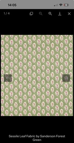 Sanderson sessile leaf fabric - sessile,