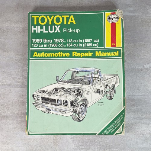 Haynes toyota lux pick up - toyota, pick-up