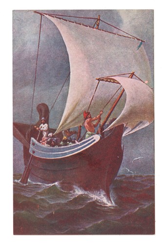 Roman sailing ship old - roman,