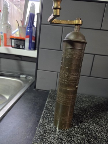 Brass coffee mill grinder - brass,
