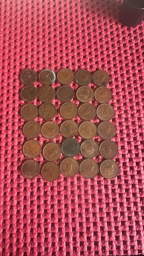 Old farthings coins - old,