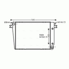 Radiator For BMW 6 Series E24