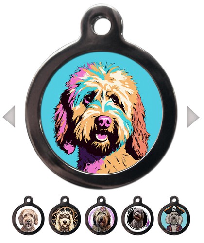 Engraved labradoodle pet - pet, id