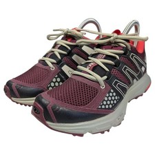 Salomon XR Shift Womens Trail Running Shoes Hiking Walking Burgundy Contagrip