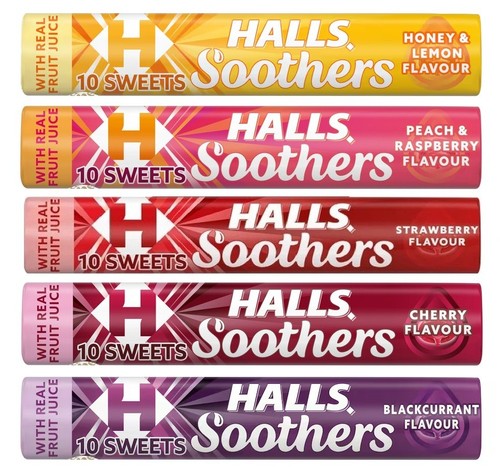 Halls soothers 5x45g honey - 5x45g,