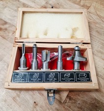 POWER DEVIL 1/2 Set Of Router Bits In Wooden Display Case
