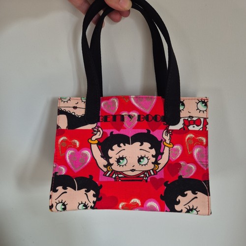 Betty boop heart print tote - boop,