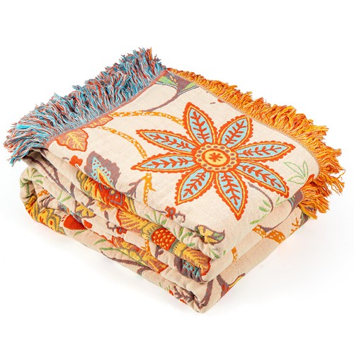 Boho sofa throw blanket with - boho,