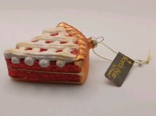 Red Cherry Pie Glass 4"