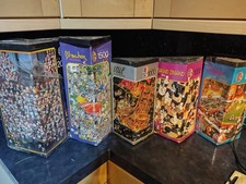 Collection Of 5 Heye Jigsaws All Complete 1000, 1500 And 2000 Piece Puzzles