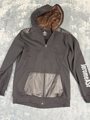 Posh black zip hoodie faux - posh, zip-up