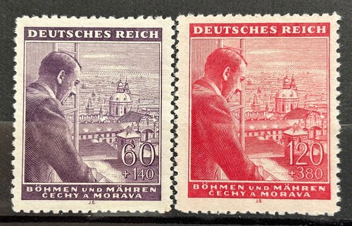 1942 german stamps - german, czechia