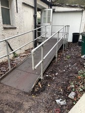 Wheelchair Ramp With Rails For