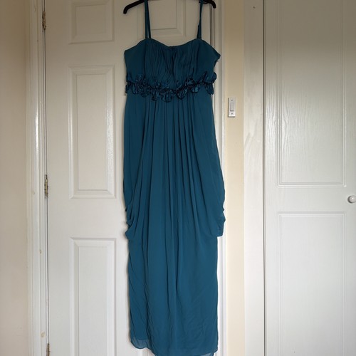 Coast fabia peacock silk - silk, maxi