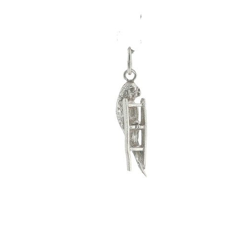 Vintage sterling silver - silver, budgie