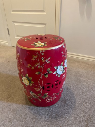 Oriental porcelain stool seat - oriental,