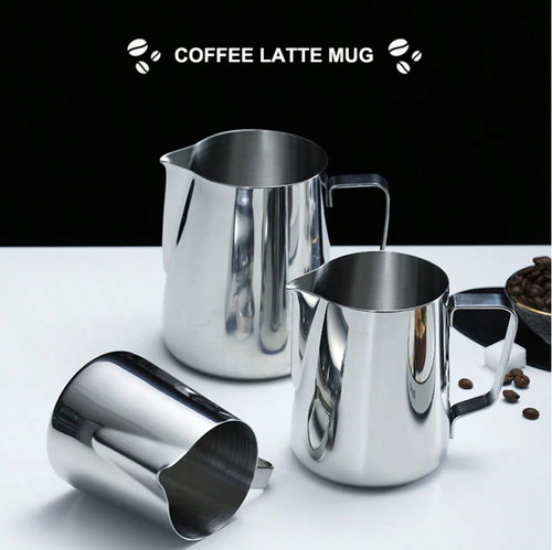 Stainless steel milk - steel, jug