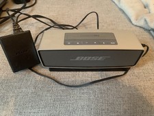 Bose SoundLink Mini Portable Wireless Bluetooth Speaker Silver cable & dock 