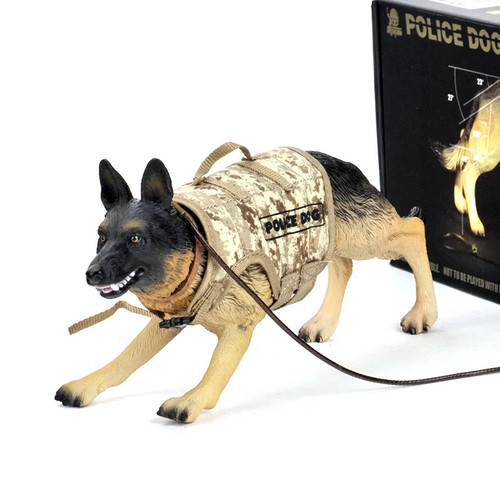Scale simulated police dog - simulated,