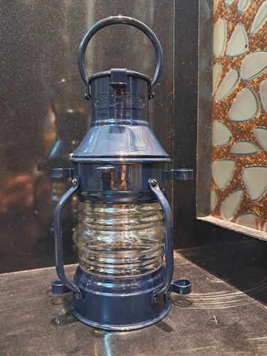 Antique maritime ship lantern - antique,