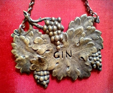 Vintage DECANTER LABEL GIN