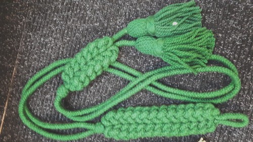 Green wool military drum major - military,