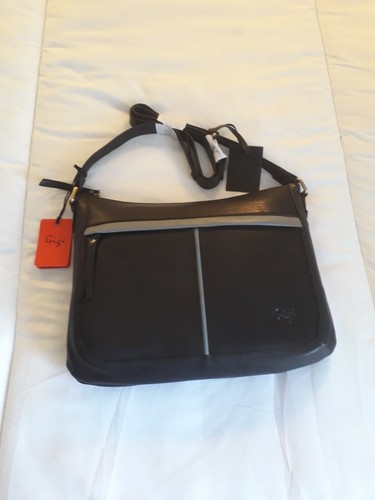 Gigi black grey leather body - black/grey,