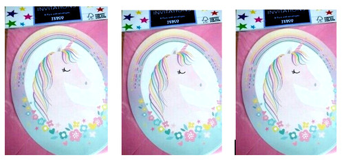 Unicorn birthday - (3x8),
